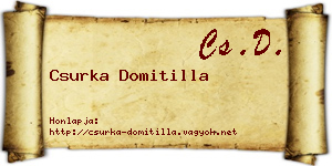 Csurka Domitilla névjegykártya